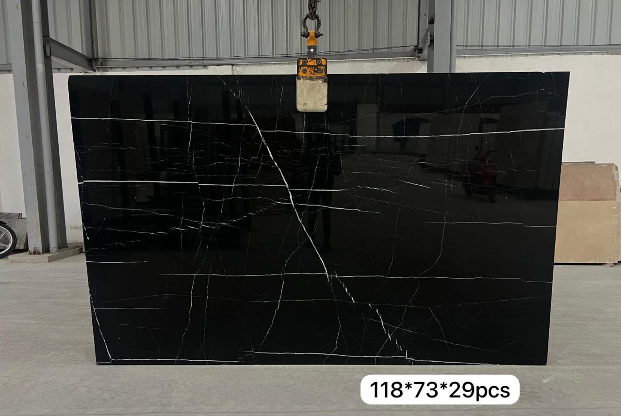 Nero Marquina Black Marble Slab